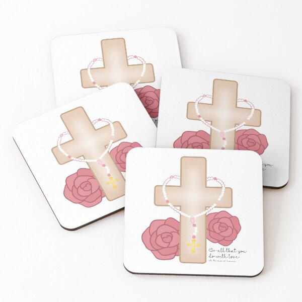 Item preview, Catholic Cross with Roses designed and sold by KawaiiHearts.