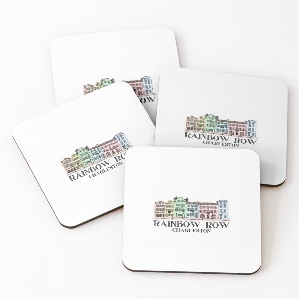 Item preview, Rainbow Row Charleston designed and sold by PalmettoSticker.