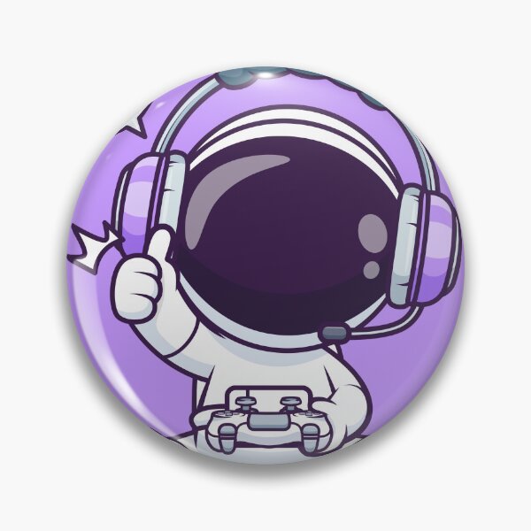 Item preview, Cute Astronaut Gaming Cartoon Vector Icon Illustration designed and sold by hjian8219.
