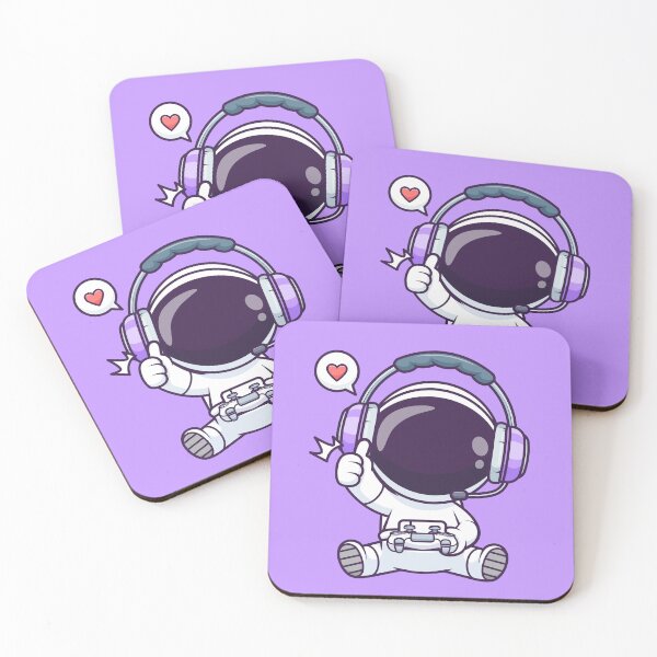 Item preview, Cute Astronaut Gaming Cartoon Vector Icon Illustration designed and sold by hjian8219.