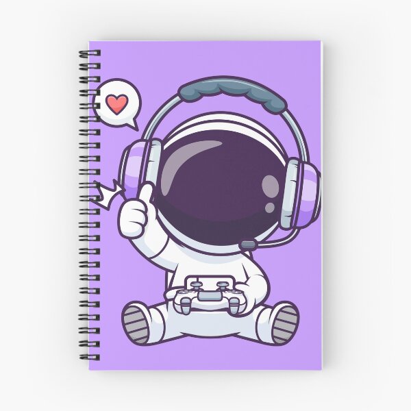 Item preview, Cute Astronaut Gaming Cartoon Vector Icon Illustration designed and sold by hjian8219.