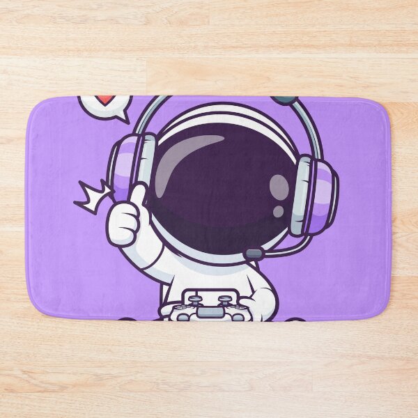 Item preview, Cute Astronaut Gaming Cartoon Vector Icon Illustration designed and sold by hjian8219.