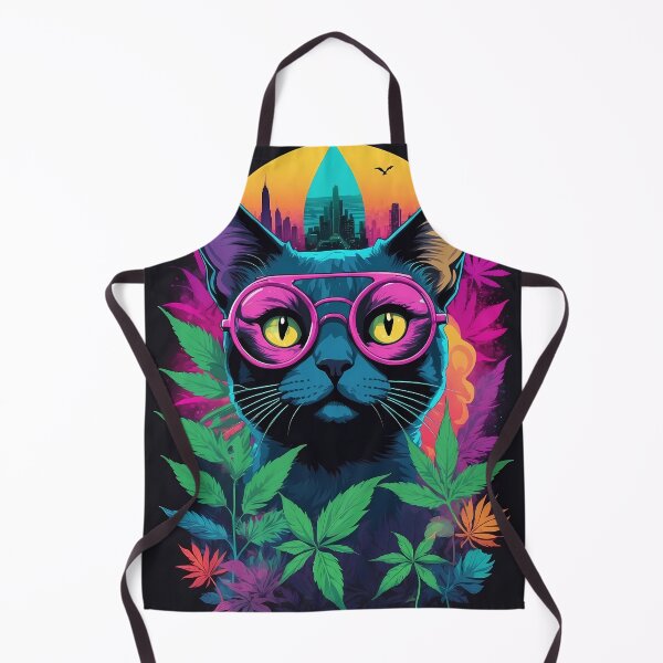 Item preview, Neon BlackLight Poster Black Cat designed and sold by wojysmokes.
