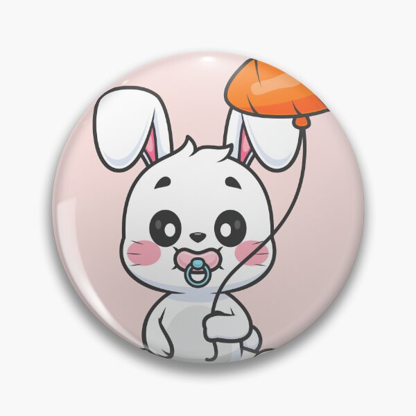 Item preview, Cute Baby Rabbit Holding Carrot Balloon Cartoon Vector Icon Illustration designed and sold by hjian8219.