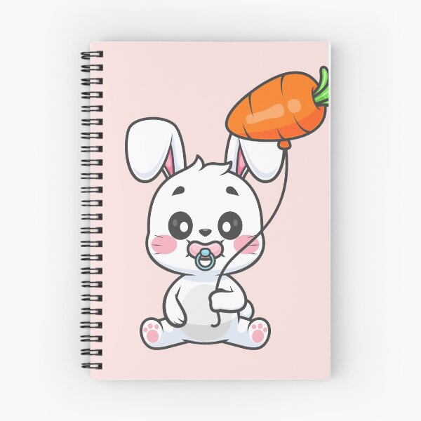 Item preview, Cute Baby Rabbit Holding Carrot Balloon Cartoon Vector Icon Illustration designed and sold by hjian8219.