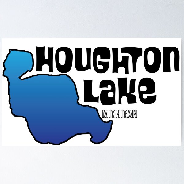 Item preview, Houghton Lake Michigan designed and sold by SwiftSlothMedia.