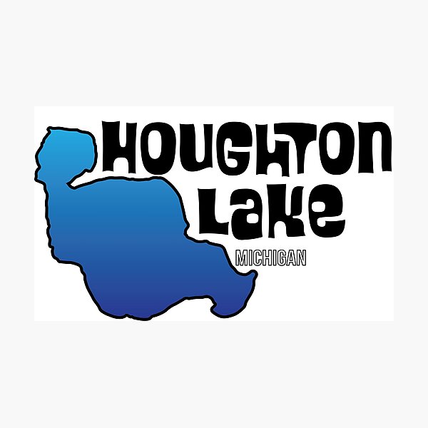 Item preview, Houghton Lake Michigan designed and sold by SwiftSlothMedia.