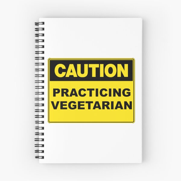 Item preview, Caution: Practicing Vegetarian designed and sold by RuthandRose.