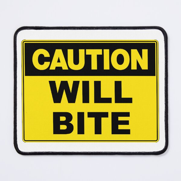 Item preview, Caution: Will Bite designed and sold by RuthandRose.