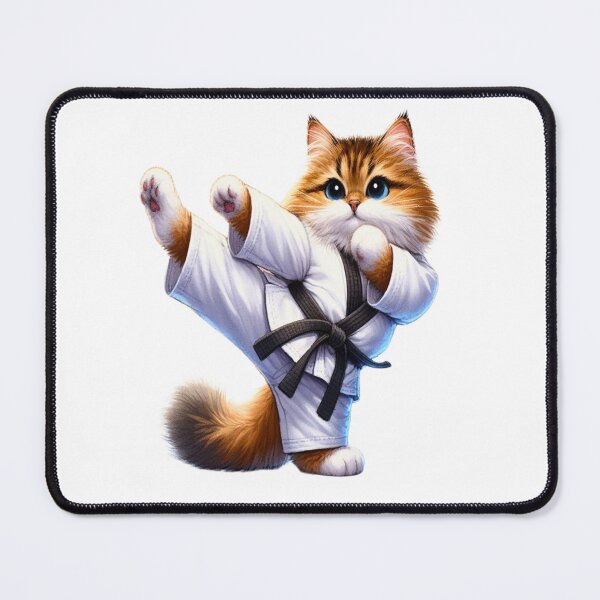Item preview, Karate Cat | Adorable Fluffy Cat | Karate Black Belt designed and sold by Chic-Fun.