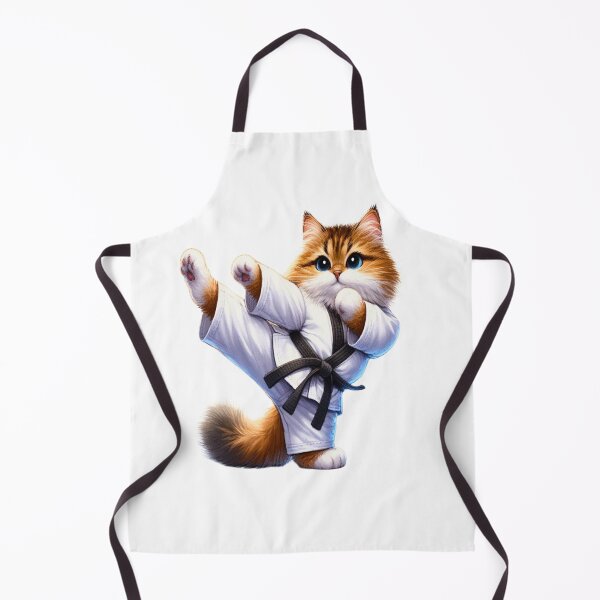 Item preview, Karate Cat | Adorable Fluffy Cat | Karate Black Belt designed and sold by Chic-Fun.