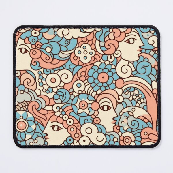 Item preview, Human face and peach blossoms complement each other in red designed and sold by ImmortalA.