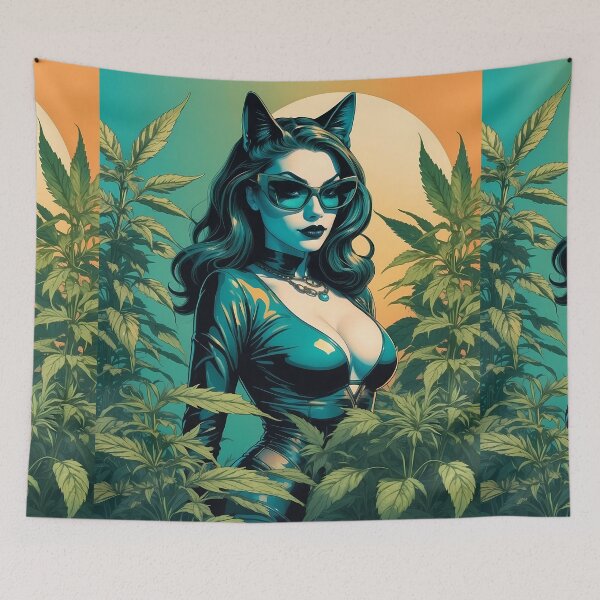 Item preview, Neon BatWomen, I mean cat  designed and sold by wojysmokes.