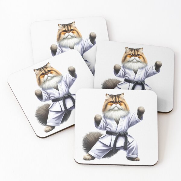 Item preview, Karate Cat | Cute Fluffy Persian Cat | Karate Black Belt designed and sold by Chic-Fun.