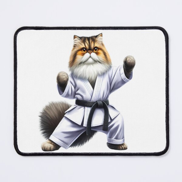 Item preview, Karate Cat | Cute Fluffy Persian Cat | Karate Black Belt designed and sold by Chic-Fun.