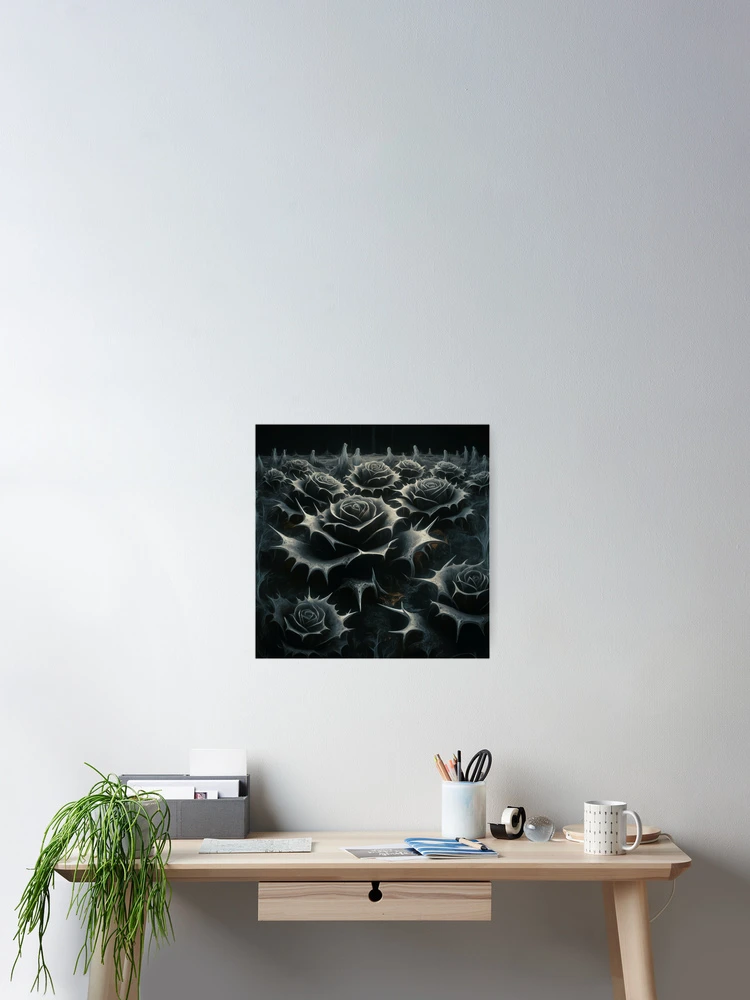Thumbnail 2 of 3, Poster, Stone Roses designed and sold by McHashDesigns.