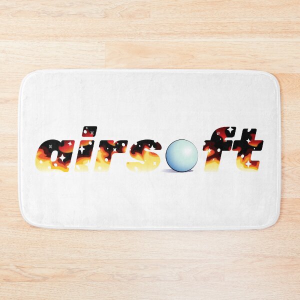 Item preview, Fiery Airsoft Logo Design - Bold Text with Flame and Sparkle Effects designed and sold by Carsondood.