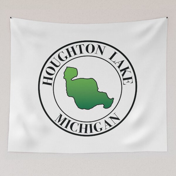 Item preview, Houghton Lake, Michigan designed and sold by SwiftSlothMedia.