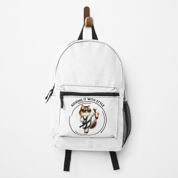Item preview, Kicking It With Style | Cute Fluffy Karate Cat designed and sold by Chic-Fun.