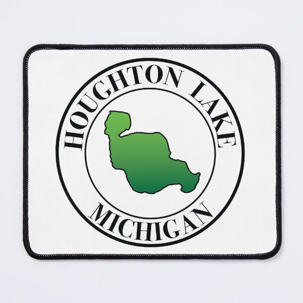 Item preview, Houghton Lake, Michigan designed and sold by SwiftSlothMedia.