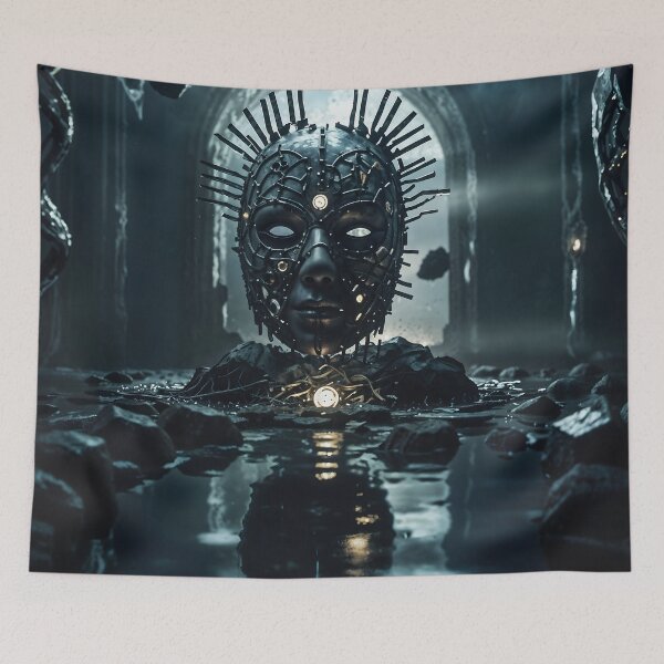 Item preview, Cybernetic Oracle: Whispers from the Digital Abyss designed and sold by ArtGotika.