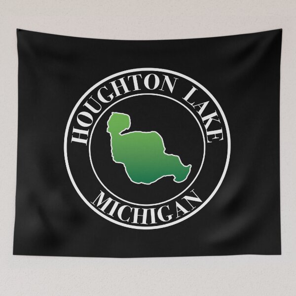 Item preview, Houghton Lake, Michigan designed and sold by SwiftSlothMedia.