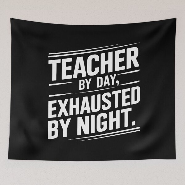 Item preview, Teacher By Day Exhausted By Night designed and sold by SewnMemories.