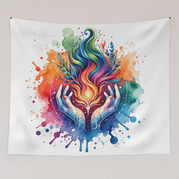 Item preview, Hands of Fire - Elemental Power Art designed and sold by JesNoh.
