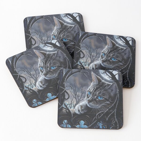 Item preview, Bengal Cat Moonlit Guardian designed and sold by Nocturne  Paws.