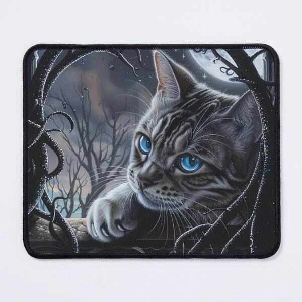 Item preview, Bengal Cat Moonlit Guardian designed and sold by Nocturne Paws.
