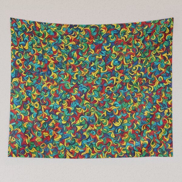 Item preview, Abstract Colorful Squiggly Pattern designed and sold by calibrit.