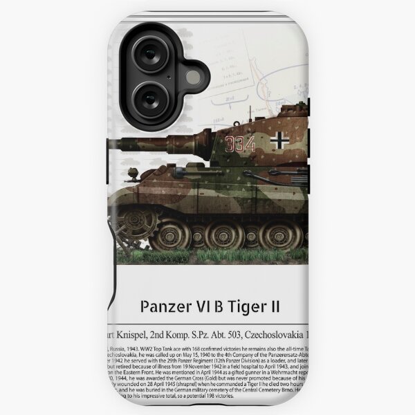 Vista previa del artículo con la obra «Panzer VI B Tiger II - Kurt Knispel 1945», diseñado y vendido por TheCollectioner.