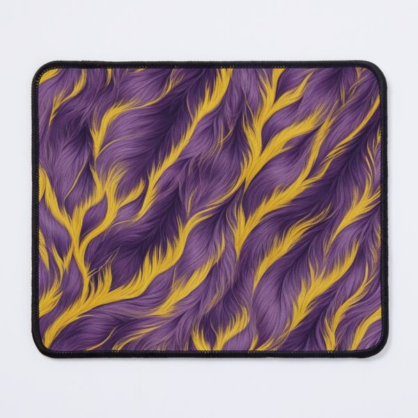 Item preview, Abstract Purple and Gold Feather Pattern designed and sold by calibrit.
