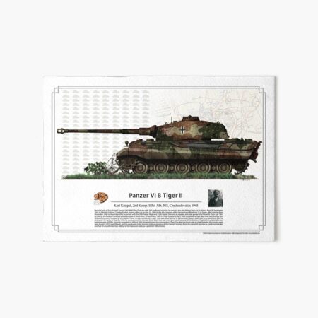 Panzer VI B Tiger II - Kurt Knispel 1945 Art Board Print