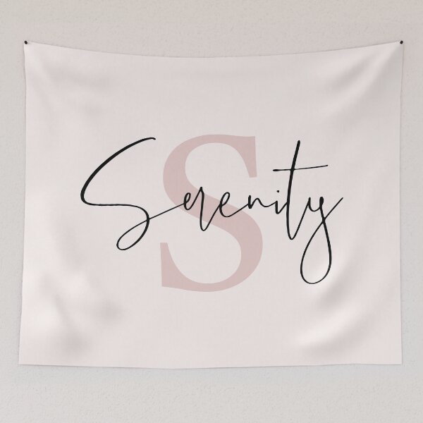 Item preview, Serenity - Custom name on black cursive font  designed and sold by To the Lua.