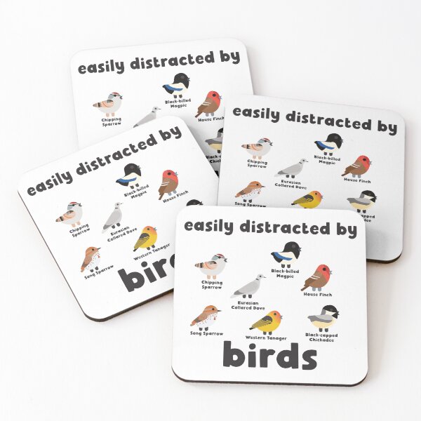 Item preview, Easily distracted by birds 4 designed and sold by harwalan.