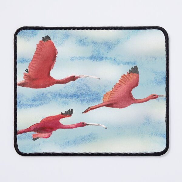 Item preview, Red Ibis birds in flight designed and sold by milenab.