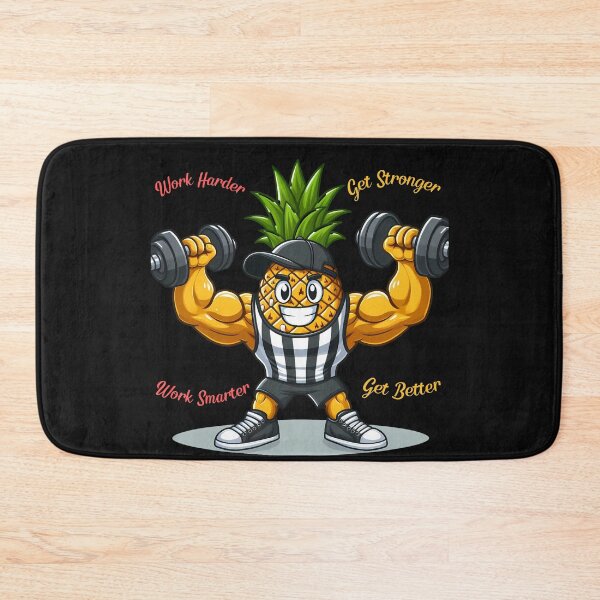 Item preview, Work Harder Get Stronger - Cute Pineapple Workout designed and sold by Digi-Bay.