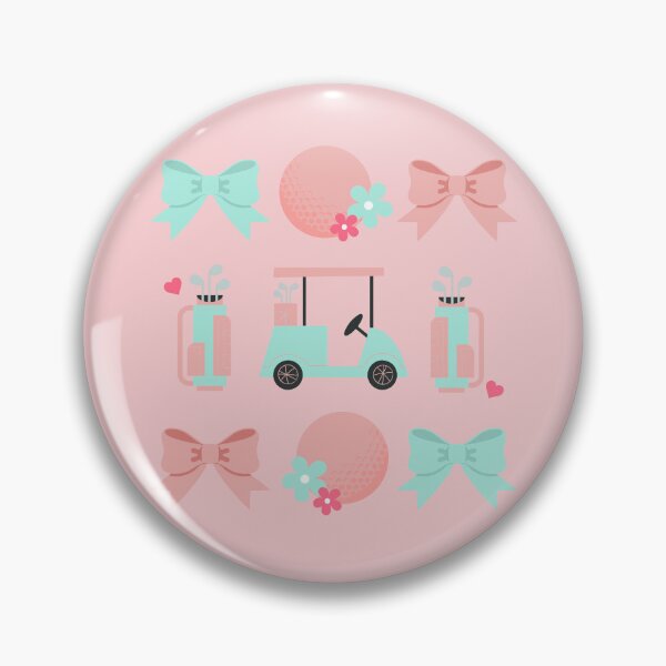 Item preview, Cute Girls Golf Pattern and Matching Graphic , Soft Preppy Golf Girl designed and sold by AprilDevlynn.