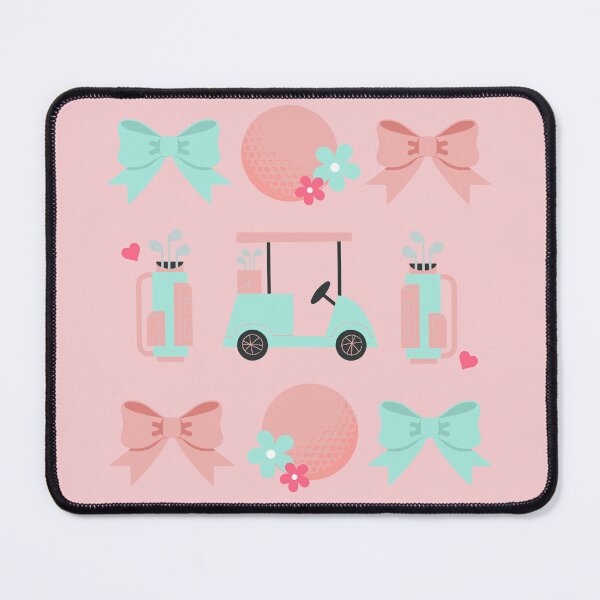 Item preview, Cute Girls Golf Pattern and Matching Graphic , Soft Preppy Golf Girl designed and sold by AprilDevlynn.