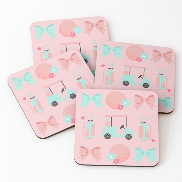 Item preview, Cute Girls Golf Pattern and Matching Graphic , Soft Preppy Golf Girl designed and sold by AprilDevlynn.