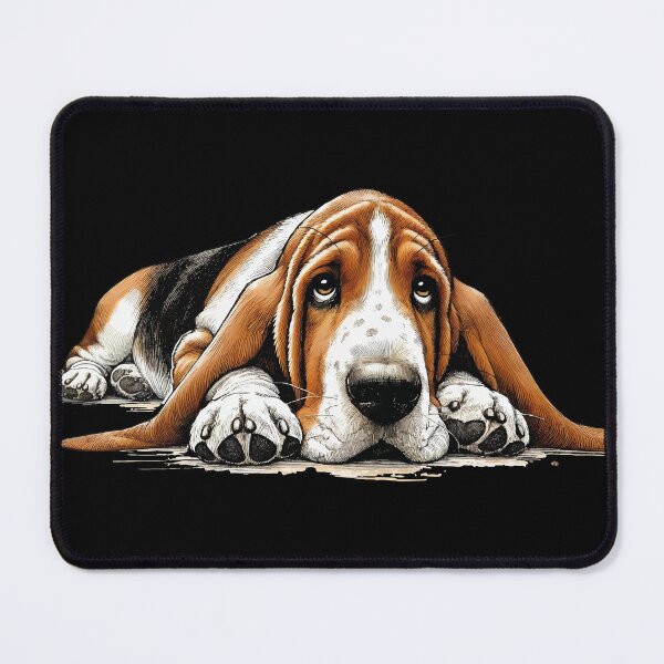 Item preview, Melancholic Basset Hound designed and sold by JawArts.