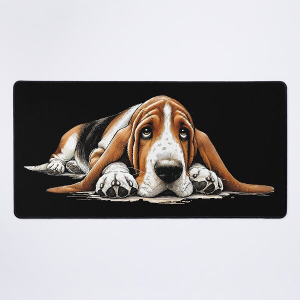 Item preview, Melancholic Basset Hound designed and sold by JawArts.