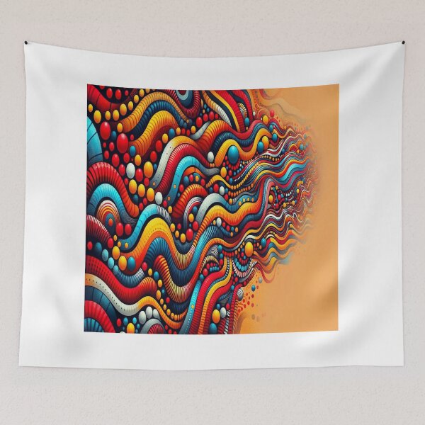 Item preview, Abstract African Dot Pattern Visual designed and sold by BubandAika.