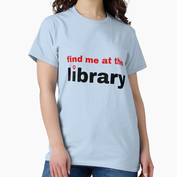 Artikel-Vorschau von Finde mich in der Bibliothek - Bücherwurm, Leser, Bibliothekar, Schriftsteller-Design - rot und schwarz, Standort-Pin, designt und verkauft von StudyPuff.