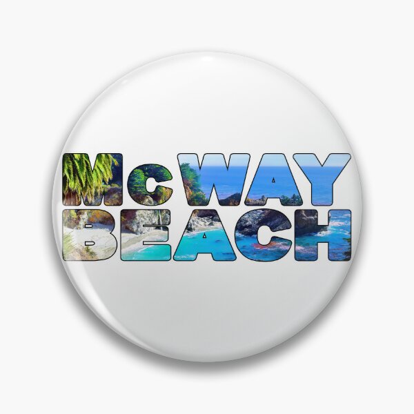 Item preview, McWAY BEACH - Big Sur Coast California USA Waterfall designed and sold by Adam Gormley.