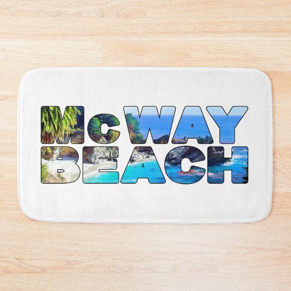 Item preview, McWAY BEACH - Big Sur Coast California USA Waterfall designed and sold by Adam Gormley.
