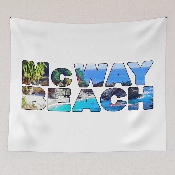 Item preview, McWAY BEACH - Big Sur Coast California USA Waterfall designed and sold by Adam Gormley.