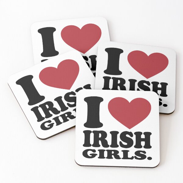 Item preview, I LOVE IRISH GIRLS. BLACK DESIGN designed and sold by Rejiboustarts.