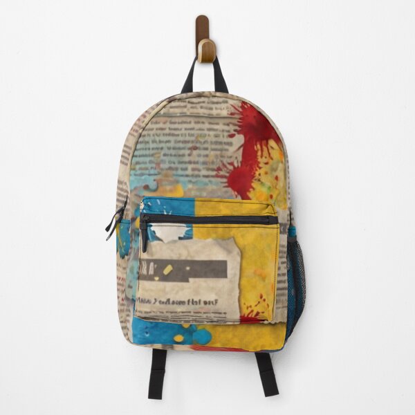 Item preview, Vintage Newspaper Papier Mâché Cliparts with Color Splashes designed and sold by santyj.